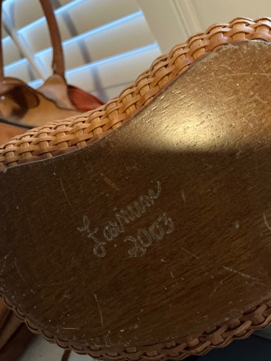 FARNUM Nantucket  Scrimshaw Basket Purse - Picture 7 of 8